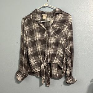 Boutique Flannel With Sparkle Lining in Gray